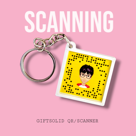 Snapchat QR Scanner Keychain